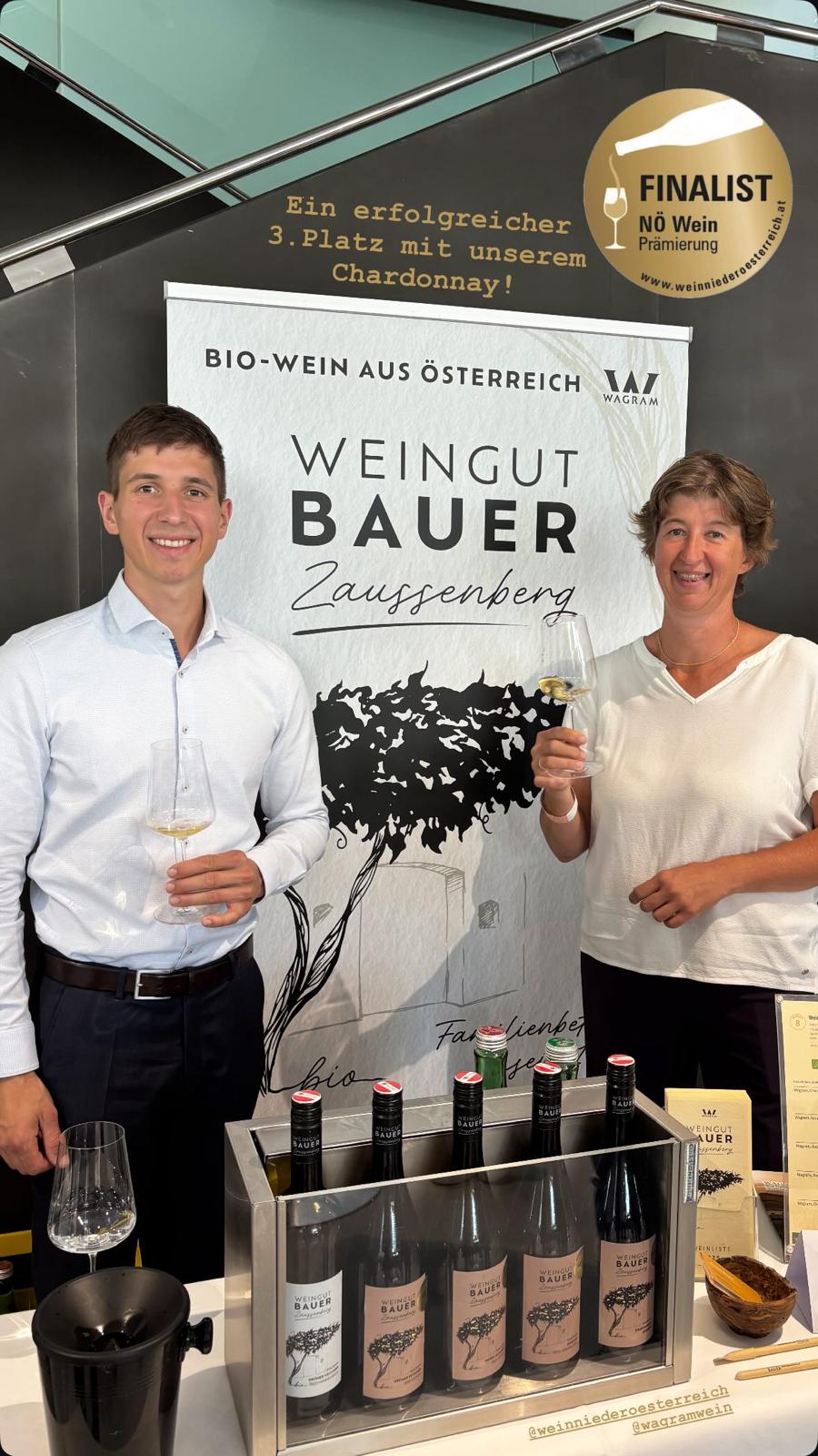 Weingut Bauer Zaussenberg, NÖ-Siegertasting, Chardonnay